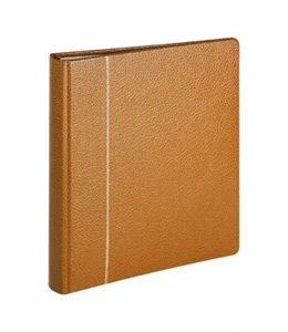 LINDNER 1102L-H Ringbinder Leder 18-Ring-Mechanik Hellbraun Braun  leer - Bild 1 von 4