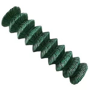 Maschendrahtzaun 100 cm Höhe 15 m Länge Maschendraht Gartenzaun Zaun Grün V2Aox - Bild 1 von 6
