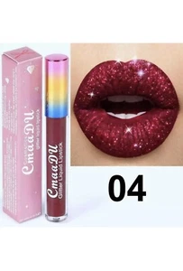 CmaaDU Glitter Liquid Lipstick Matte Waterproof Long Lasting Lip Gloss Colors - Picture 1 of 2