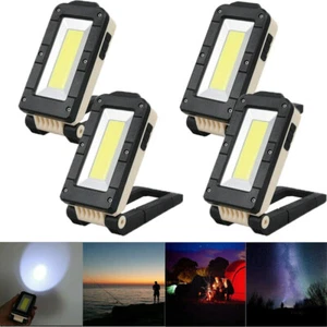 4x LED KFZ Arbeitsleuchte Akku Werkstattlampe Taschenlampe Handlampe mit Magnet - Bild 1 von 15