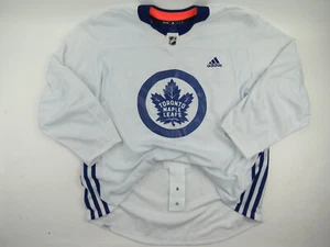 Adidas Toronto Maple Leafs Practice Worn Authentic NHL Hockey Jersey White 58 - Picture 1 of 5