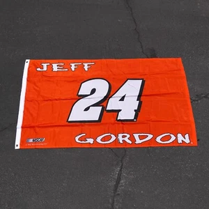 Jeff Gordon 24 Nascar Rennen Flagge Wandbehang Kunst Wohndeko Kunstwerk 60”x35” rot - Bild 1 von 13