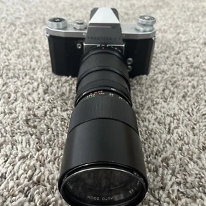 Praktica VF Vintage German Camera Untested With Vivitar 85-205MM 1:3.8 - Picture 1 of 19