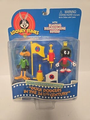 Looney tunes  "Duck Dodgers in the 24 1/2th Century" Daffy/Martian Figure Set - Image 1 of 4