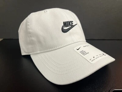 Nike Boy`s Heritage86 Futura Adjustable Hat, 4-7 Little Kids, White, 8A2902-001 - Image 1 of 3