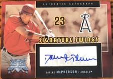 2005 Fleer America’s National Pastime Signature Swings Silver Dallas McPherson