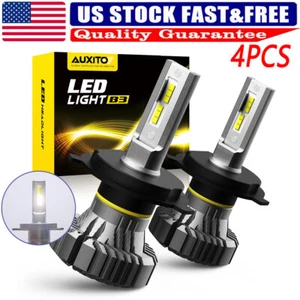 Replace Halogen Bright LED 9003 H4 HB2 Headlight Conversion Kit Low Beam High X4 - Picture 1 of 12