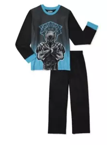 Black Panther Boys Long Sleeve Top and Pants Pajama PJ Sleep Set 2 PC Sz 4/5 New - Picture 1 of 5