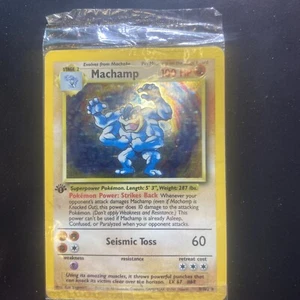 Sealed Machamp 8/102 1st Edition Base Set WOTC Pokemon NM-Mint Rare 1999 - Picture 1 of 3