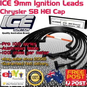 Cables de bujía ICE PRO 100 9 mm CHRYSLER SB 273-360 alrededor R/cubierta HEI negro - Imagen 1 de 7