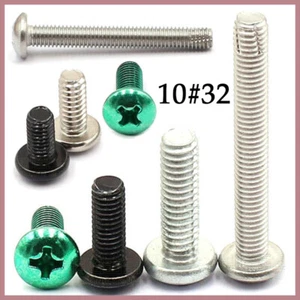 UNF Phillips Tornillos de cabeza de cacerola Tornillos de máquina Acero al carbono/Acero inoxidable 10#32 - Imagen 1 de 8