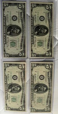 1950A $5 NEW YORK 4 Notes Including 2 Consecutive Uncirculated - Image 1 of 2