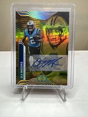 2022 Panini Illusions Trophy Collection Gold Signatures /10 DJ Moore #13 Auto - Image 1 of 2