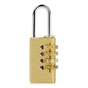 4 -digit Kupferkennwortsperrung Kupfercodiertes Schloss 4-stelliges Codeschloss - Bild 1 von 5