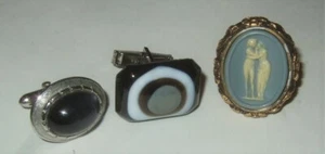 Alte einzelne Manschettenknöpfe toller Stil - Bild 1 von 7