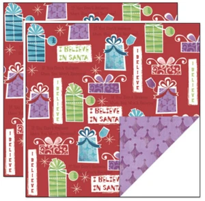 Creative Imaginations 12" x 12" Scrapbook Papier WEIHNACHTSGESCHENKE URLAUB - Bild 1 von 1