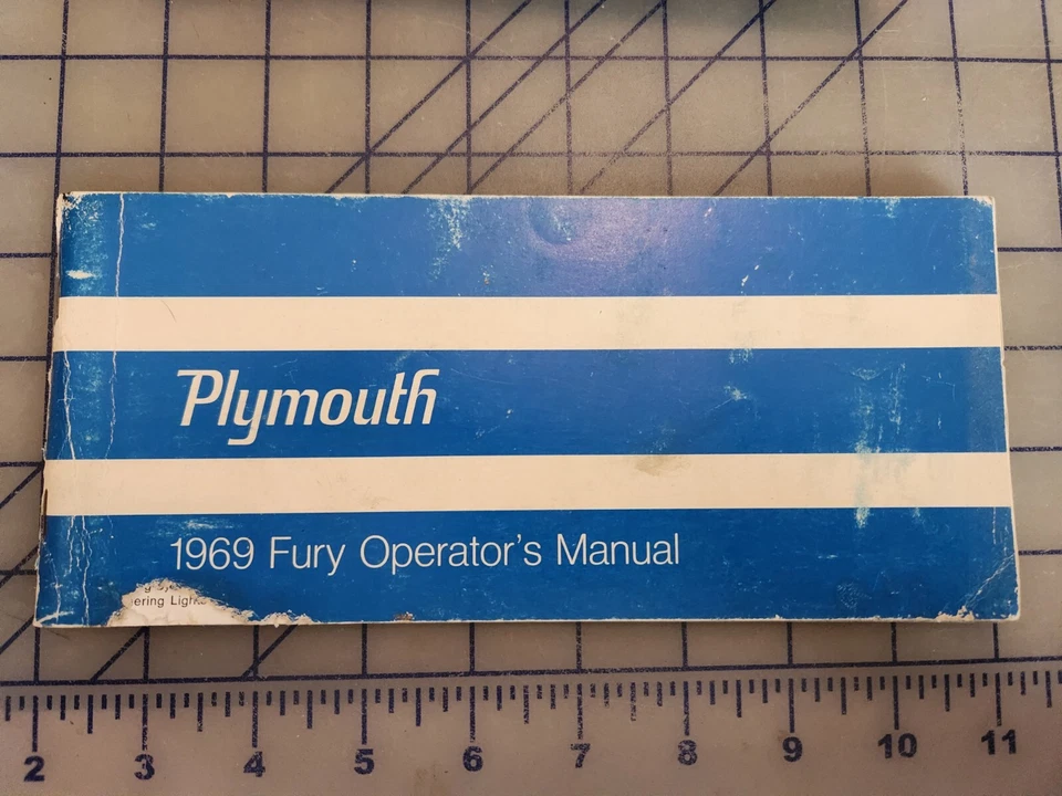 Plymouth Fury 1969 manual del propietario original Foto 1 de 1