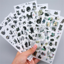 6Pc/set Cartoon character / cat / butterfly series Sticker Decorative Scrapbook