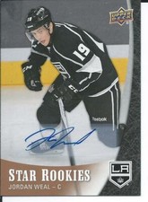 2015-16 UD Upper Deck Star Rookies JORDAN WEAL #24 Rookie Autograph
