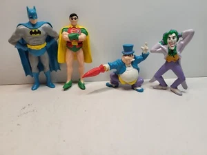 VINTAGE 1989 APPLAUSE BATMAN-ROBIN-JOKER-PINGUIN SET - Bild 1 von 13