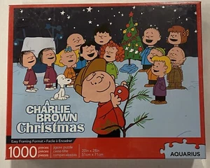 A Charlie Brown Christmas Puzzle 1000 Piece By Aquarius New Sealed Snoopy Peanut - Picture 1 of 2