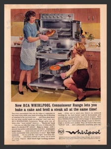 Anuncio publicitario impreso RCA Whirlpool Connoisseur Range años 60 1963 - Imagen 1 de 1