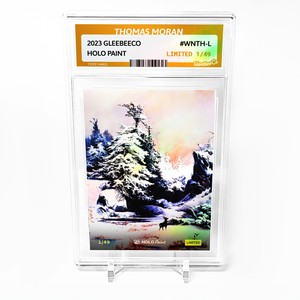 WINTER IN THE ROCKIES Thomas Moran Card 2023 GleeBeeCo Holo Paint #WNTH-L /49