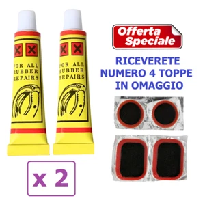 Colla Mastice riparazione foratura gomma pneumatico camera aria bici bicicletta - Foto 1 di 4