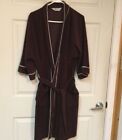 Vintage Munsingwear AM/PM 100% Dacron Belted Robe Burgundy Men's S-XL USA
