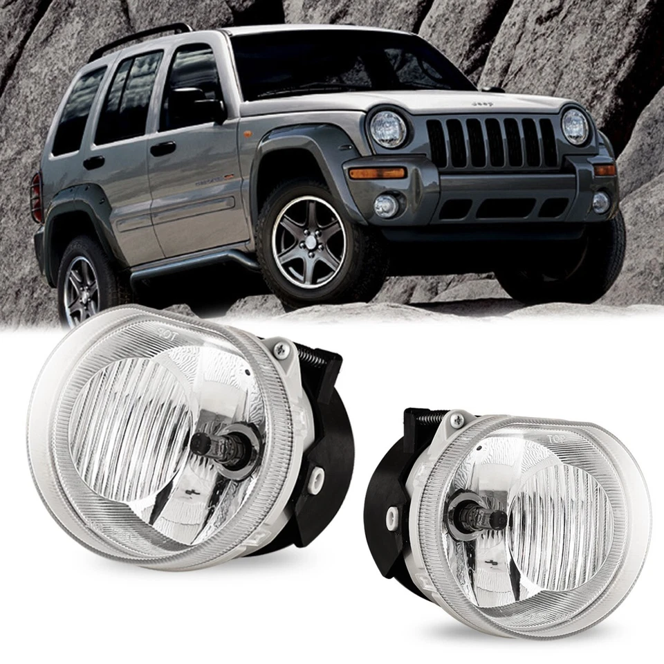  Luces antiniebla de conducción para Jeep Liberty 2002-2004 luces de parachoques delanteras de repuesto Foto 1 de 4