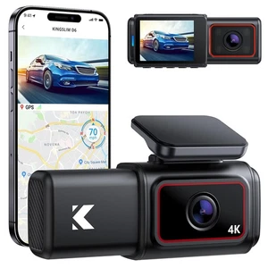 Dash Cam D6 4K Anteriore e Interno, Nuova Versione Cabina Doppio Cruscotto Uber Telecamera Auto... - Foto 1 di 8