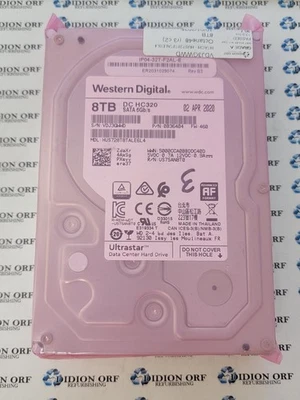 WD 8TB 3.5" SATA HDD 7200 RPM HUS728T8TALE6L4, GRADE A, SKU 20666 - Image 1 of 2