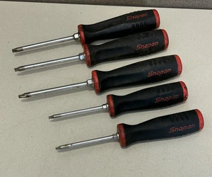 Snap On USA Torx Screwdriver Set 5 Pc T30 T27 T25 T20 T15 Soft Grip - Bild 1 von 4
