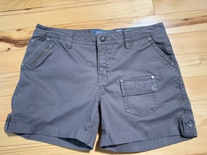 Pantaloncini cargo donna MISS ME con polsini taglia 31 marrone impreziositi CP1274 - Foto 1 di 6