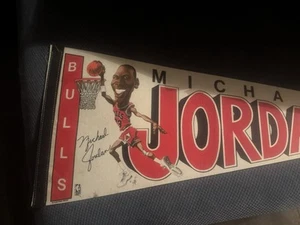Vintage Chicago Bulls NBA Michael Jordan Pennant 30” - Picture 1 of 9