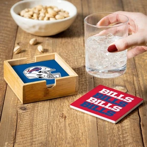 Buffalo Bills My Evergreen 4 piece Coaster Set - Picture 1 of 2