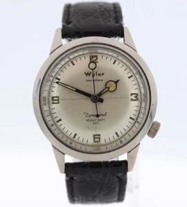 Orologio da polso uomo automatico vintage Wyler Crosshair Heavy Duty 660 acciaio svizzero - Foto 1 di 4