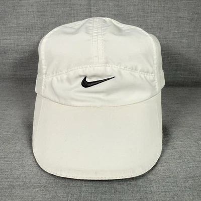 Nike Featherlight 7 Panel FitDry Hat Women’s One Size 595511-100 White Gray - Image 1 of 4
