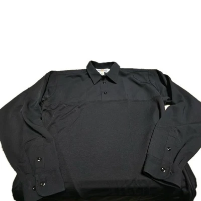 NWOT LARGE FLYING CROSS MENS POLICE SECURITY UNDERVEST L/S SHIRT BLACK  - Image 1 of 4