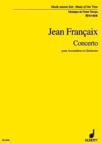 Concerto Jean Françaix Studyscore Accordion and Sinfonieorchestra Schott Music - Image 1 of 4