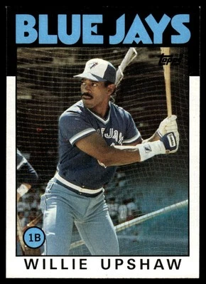 1986 Topps #745 Willie Upshaw - Image 1 of 2