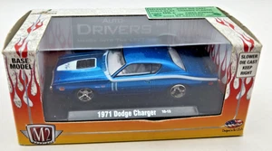2010 M2 Machines 1:64 Basismodell 1971 Dodge Charger. Blau - Bild 1 von 6