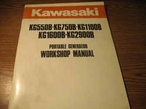 KAWASAKI GENERATOR SHOP SERVICE MANUAL 99924-2003 KG 550 750 1100 1600 (SP-138) - Picture 1 of 4
