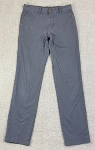 Vineyard Vines Breaker Pants Men's 30x32 (Tag 30x34) Stretch Gray Chino Casual - Picture 1 of 11