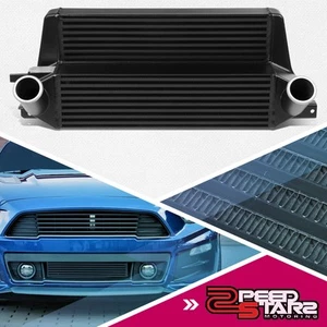 STEPPED BAR&PLATE FRONT MOUNT INTERCOOLER FOR 2015-2023 MUSTANG 2.3L ECOBOOST - Picture 1 of 7