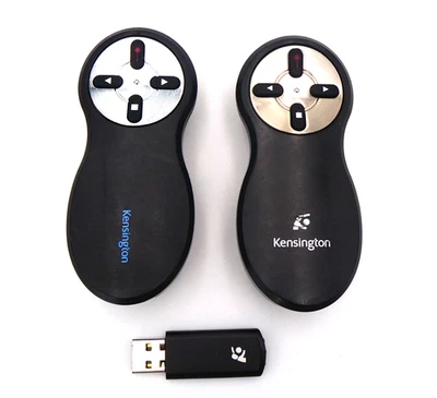 lote de 2 presentadores inalámbricos Kensington K33374 y K33374-P con láser rojo ambos funcionan Foto 1 de 4