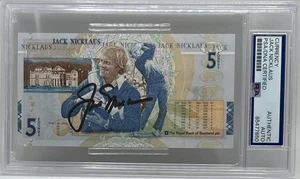 (1) JACK NICKLAUS SIGNED BRITISH OPEN 5 POUND NOTE PSA/DNA AUTHENTIC 3 Available - Picture 1 of 12
