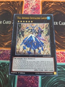 Yu-Gi-Oh! Lancer Crystalzero Blindado Completo DUSA-EN007 Ultra Raro 1ª Edición Casi Nuevo - Imagen 1 de 4