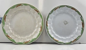2- Early Green Wheat Ironstone China 8 3/4" Plate Elsmore Forester - Picture 1 of 6