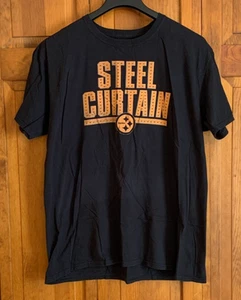 Herren Fanatics S/S schwarz "Steel Curtain Steelers" Baumwolle T-Shirt Etikett Gr. XL - Bild 1 von 4
